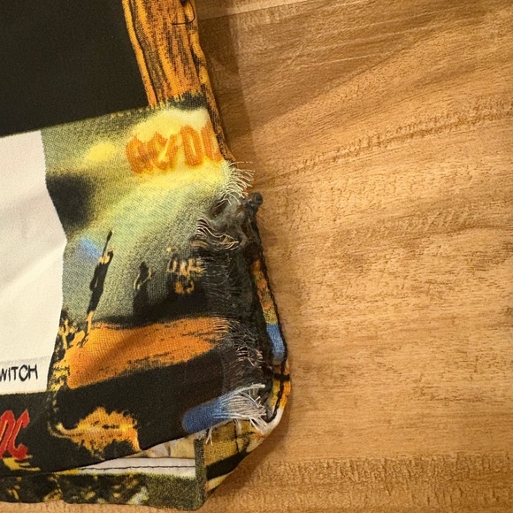 AC/DC Rockware by Dragonfly Clothing Button Down Short Sleeve Shirt - Size XL - Picture 7 of 7